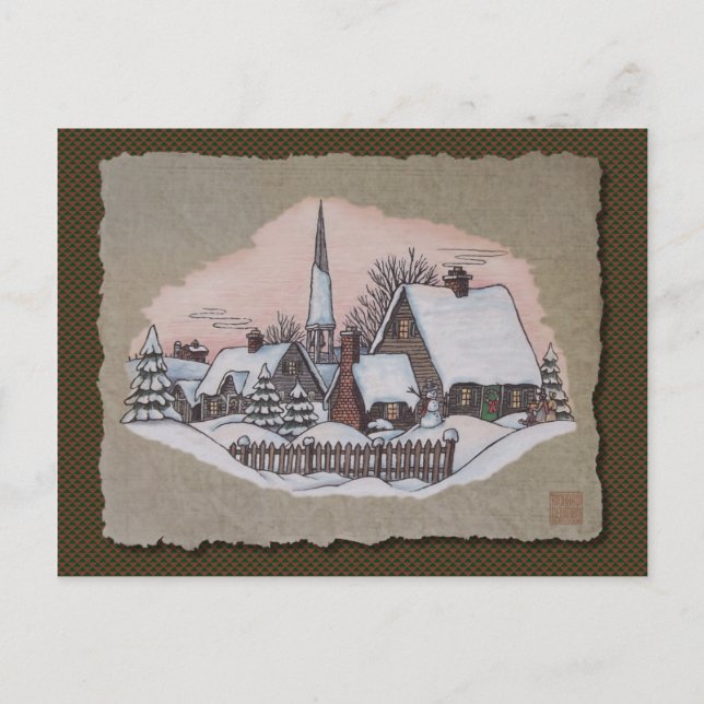 Llegada de la mañana de navidad (Anverso)