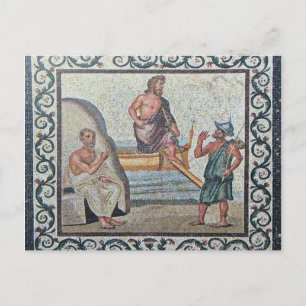 Llegada de la postal de Asklepios Mosaic Kos Islan