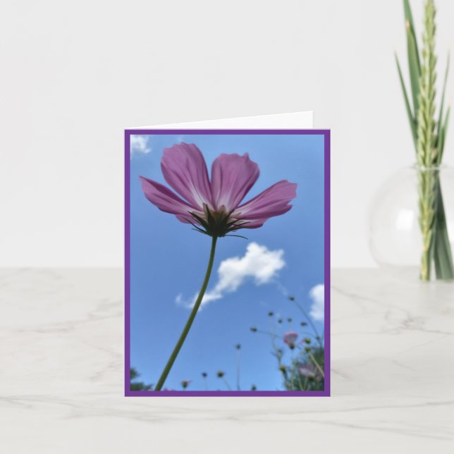 Llegar a la tarjeta de notas de las flores del cie (Anverso)