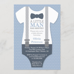 Llegó la invitación Baby Shower de Little Man