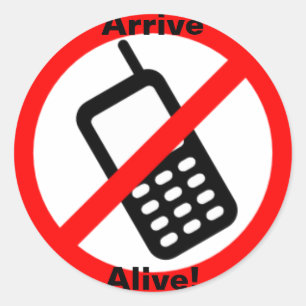 ¡Llegue vivo! Pegatina redondo grande