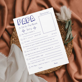 Llena la tarjeta en blanco del día del padre de lo