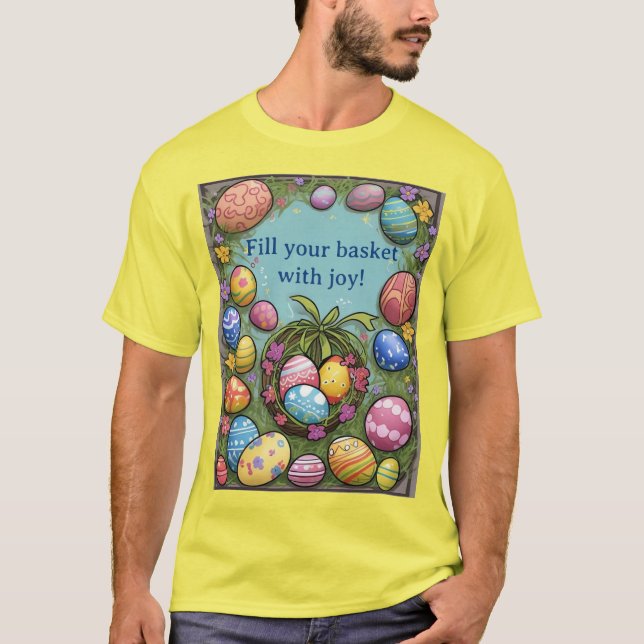 Llena Tu Cesta Con Alegre Camiseta De Pascua (Amar (Anverso)
