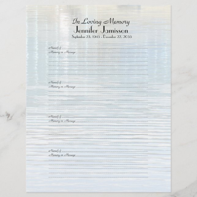 Llenador de reflexión de agua de la página de Rótu (Anverso)