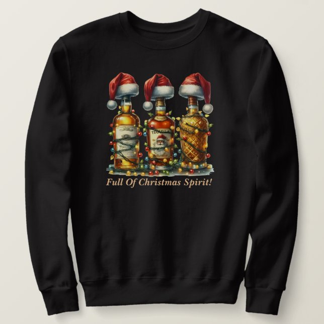 Lleno De Navidades De Sudadera De Espíritu (Anverso del diseño)