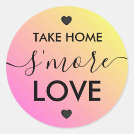 Lleva a casa pegatinas de corazón amarillo rosa de