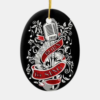 Llevado cantar los ornamentos del navidad