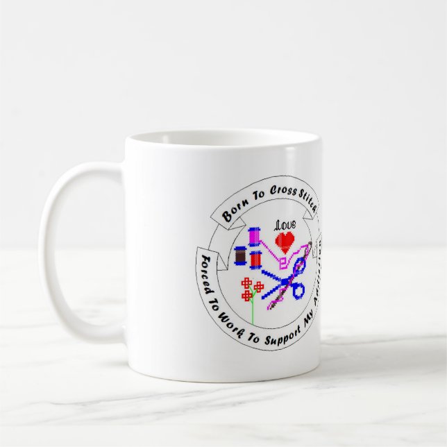 Llevado cruzar la taza de la puntada (Izquierda)