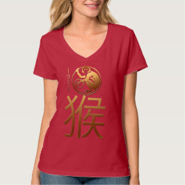 Llevado en camiseta del zodiaco W del chino del