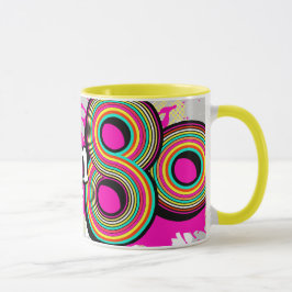 "Llevado en los años 80" pique la taza retra del