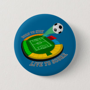 Llevado golpear con el pie, vivo anotar el botón