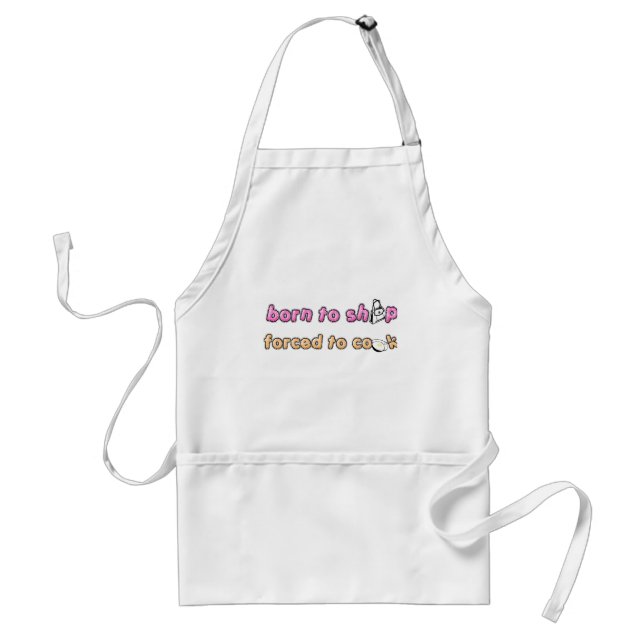 llevado hacer compras, forzado cocinar el delantal (Frente)