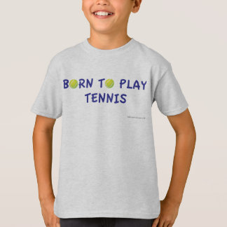 Llevado jugar la camiseta del tenis