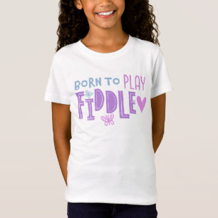 Llevado jugar la camiseta del violín