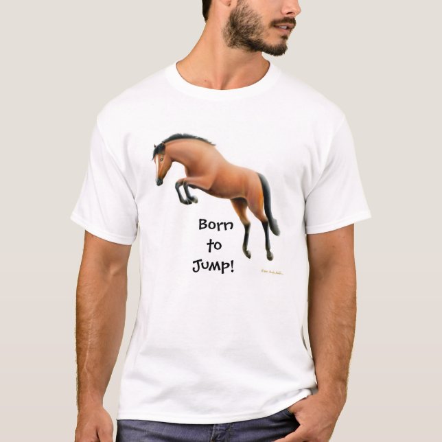 Llevado saltar la camiseta ecuestre (Anverso)