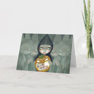 "Llevado tarjeta de felicitación de una calabaza"
