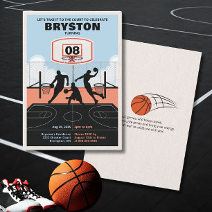 Llévalo a la cancha de baloncesto Invitación de cu