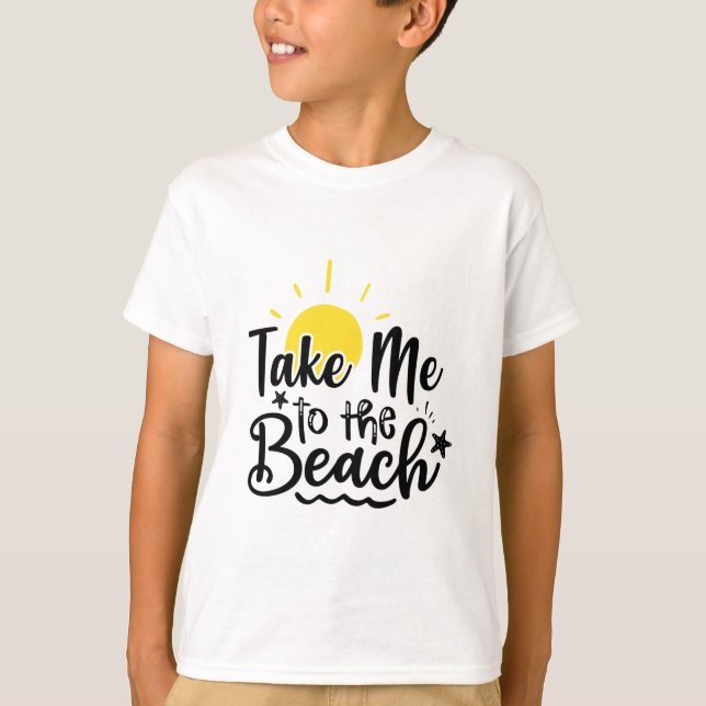 Llévame a la camiseta de la playa (Anverso)
