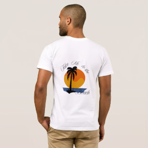 Llévame a la playa - Trópico camiseta con atardece