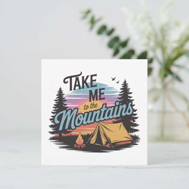 Llévame A Las Montañas - Campamento Natural (Anverso de pie)