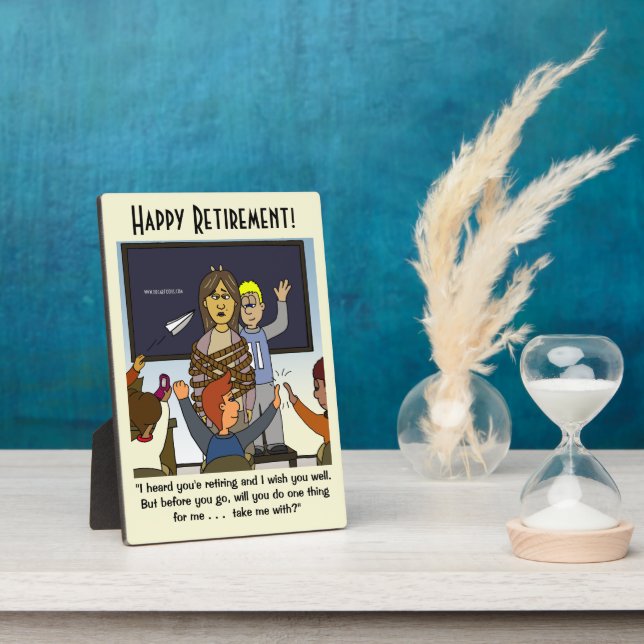 Llévame Con La Placa De Jubilación Media Del Profe (Lado)