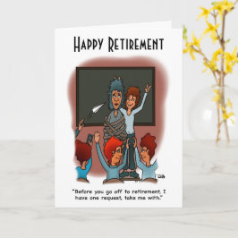 Llévame con tarjeta de felicitación doblada