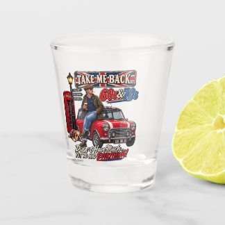 Llévame de vuelta Vaso de Chupito Retro de los 60