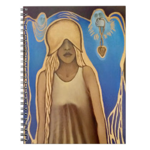 Lleve el cuaderno de la manera