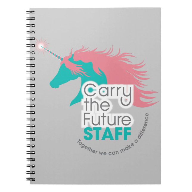 Lleve el cuaderno futuro del personal (Frente)