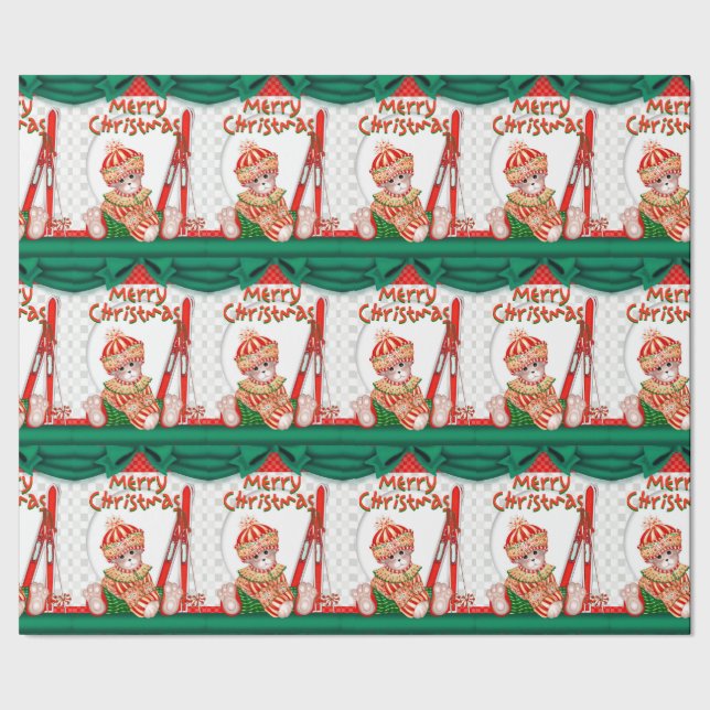 LLEVE EL NAVIDAD 30" x 45'   el papel de embalaje (Costura)