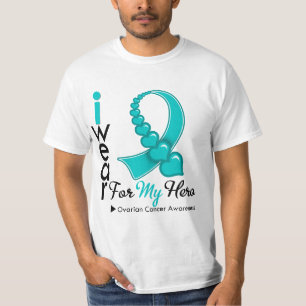 Llevo Cinta De Cáncer De Ovario Para Mis Camiseta