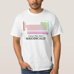 Llevo esta camiseta periódicamente divertida de l