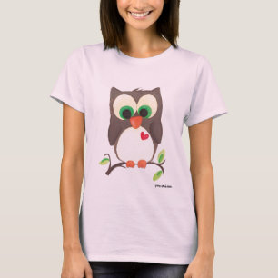 Llevo mi corazón en mi camiseta del búho…