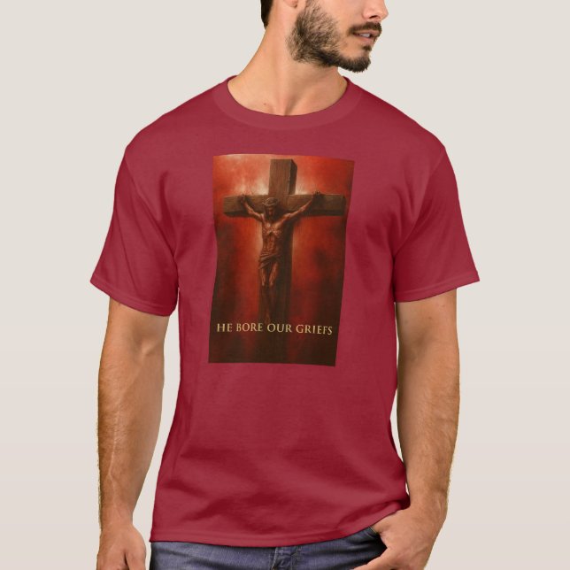✝️ Llevó Nuestros Griefs - Camiseta (Anverso)