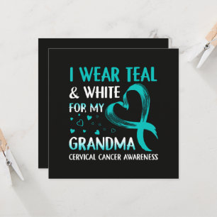 Llevo Turquesa Y Blanco Mi Abuela Cáncer De Cervix