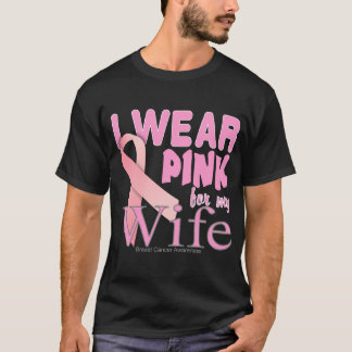 Llevo una camiseta rosada para mi mujer con cáncer