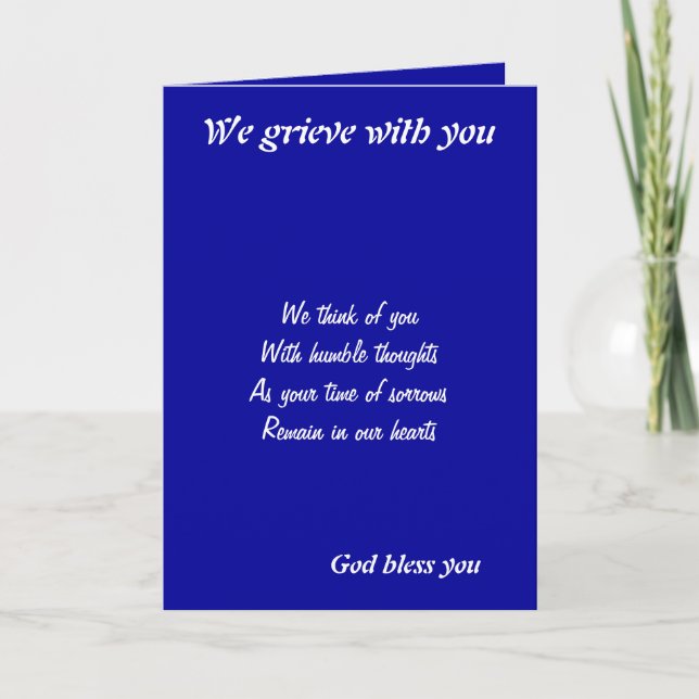 Lloramos con tarjetas de felicitación (Anverso)