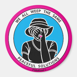 Lloramos igual 1 imán rosa de 3”