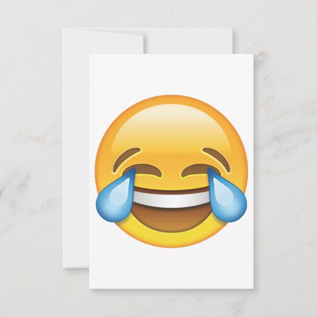 Llorando lágrimas de emoji de alegría (Anverso)