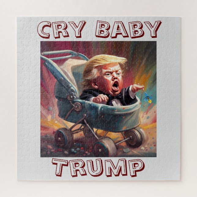 Llorar al bebé Trump Rompecabezas (Vertical)