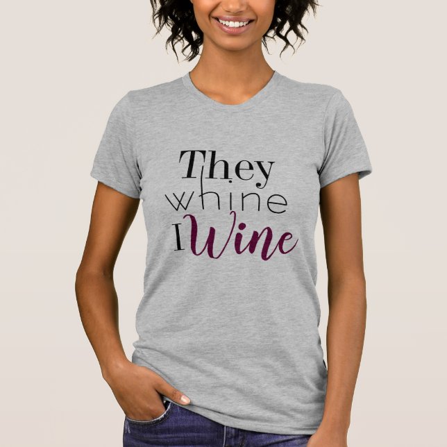 Lloriquean camiseta del vino de I (Anverso)
