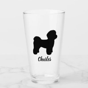 Llueta de perro maltesa personalizada Vidrio de be