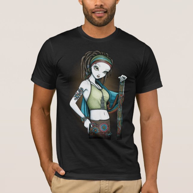 "Llueva" la camiseta tribal de Fae del fabricante (Anverso)