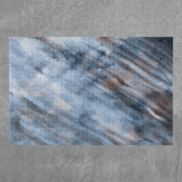 Lluvia acuarela en rompecabezas de techo de estaño