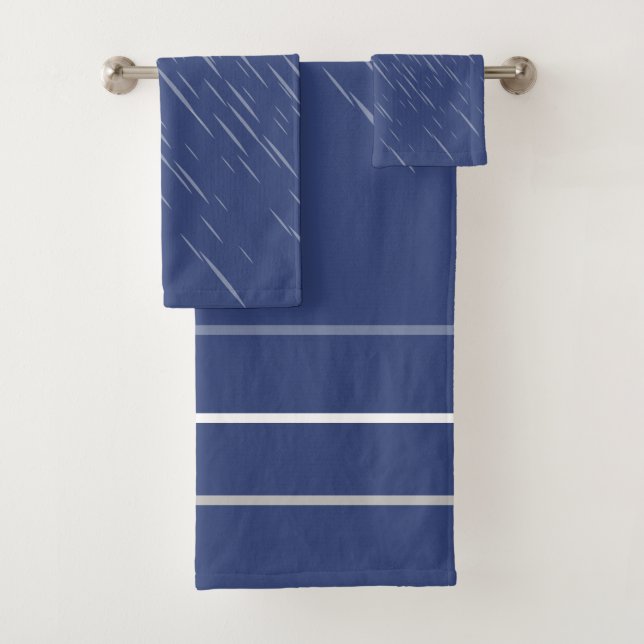 Lluvia Azul Marino, Patrón de Rayas (In situ)