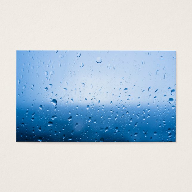 Lluvia cae sobre el vidrio de la ventana (Frente)