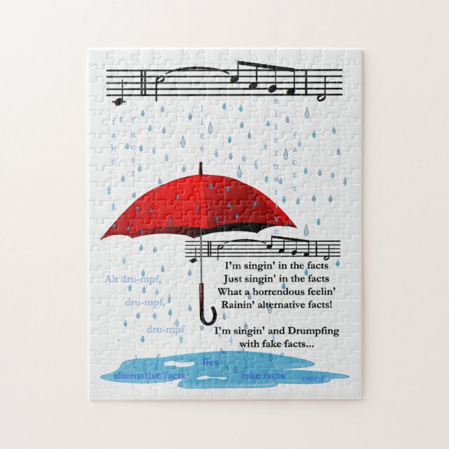 Lluvia de datos alternativos 11x14 rompecabezas de (Vertical)