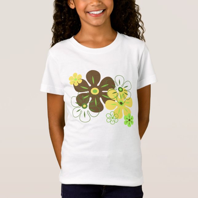 Lluvia de flores camisetas de Chica tropical (Anverso)