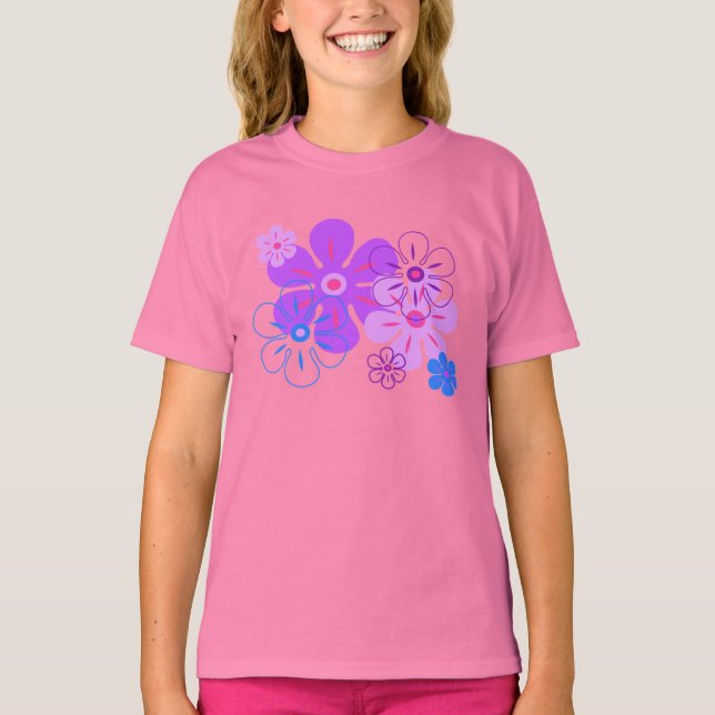 Lluvia de flores camisetas de Chica tropical (Anverso)