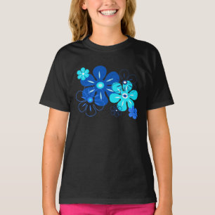 Lluvia de flores camisetas de Chica tropical